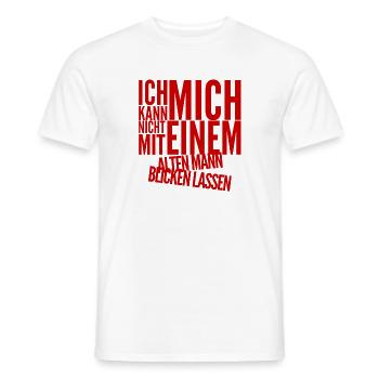 das geht garnicht - Männer T-Shirt - Weiß - Vorne - AI Model Male 178 dark (178cm)