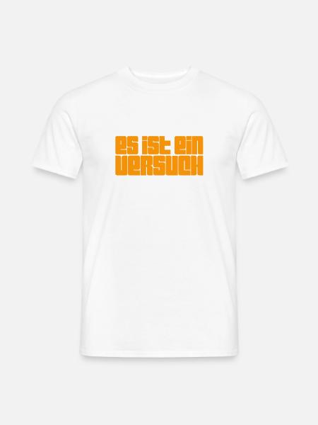 ich versuche mich - Männer T-Shirt - Weiß