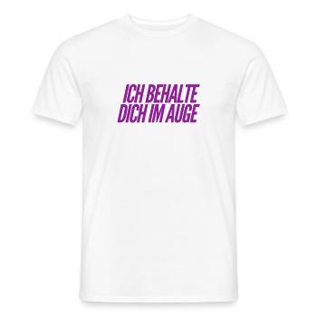 ich beobachte dich - Männer T-Shirt - Weiß - Vorne - AI Model Male 178 dark (178cm)