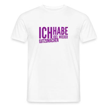 es tut mir leid - Männer T-Shirt - Weiß - Vorne - AI Model Male 178 dark (178cm)