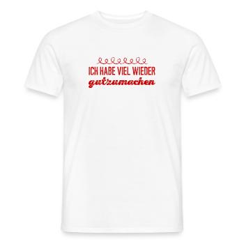 Wiedergutmachen - Männer T-Shirt - Weiß - Vorne - AI Model Male 178 dark (178cm)