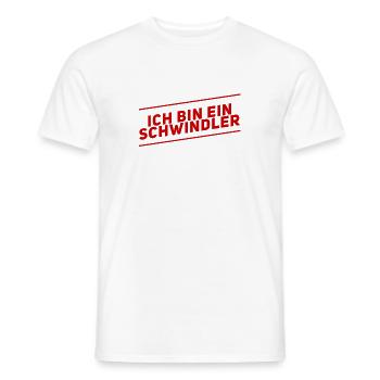 ich schwindele gern - Männer T-Shirt - Weiß - Vorne - AI Model Male 178 dark (178cm)