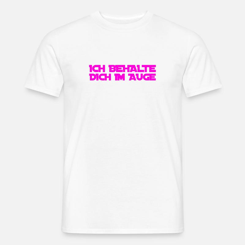 du stehst unter Beobachtung - Männer T-Shirt - Weiß