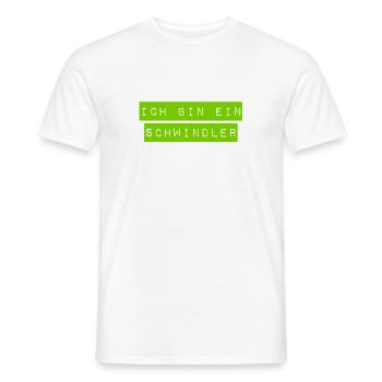 ich bin ein Schwindler - Männer T-Shirt - Weiß - Vorne - AI Model Male 178 dark (178cm)