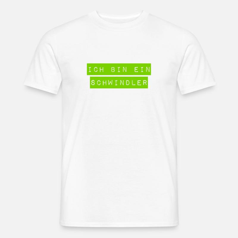 ich bin ein Schwindler - Männer T-Shirt - Weiß