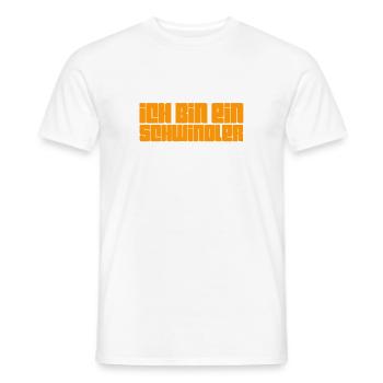 ich lüge gern - Männer T-Shirt - Weiß - Vorne - AI Model Male 178 dark (178cm)