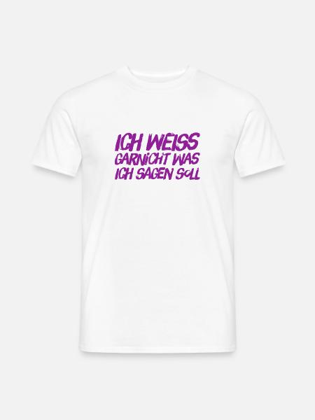 mir fehlen die Worte - Männer T-Shirt - Weiß