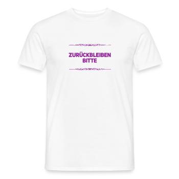 der Zug fährt ab - Männer T-Shirt - Weiß - Vorne - AI Model Male 178 dark (178cm)