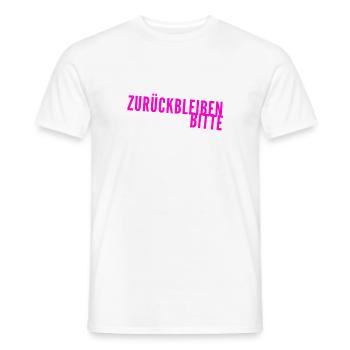 seien sie vorsichtig - Männer T-Shirt - Weiß - Vorne - AI Model Male 178 dark (178cm)