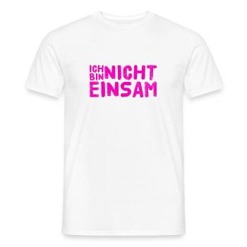 nie wieder einsam - Männer T-Shirt - Weiß - Vorne - AI Model Male 178 dark (178cm)