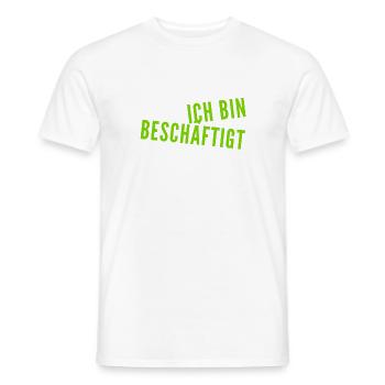 es gibt viel zu tun - Männer T-Shirt - Weiß - Vorne - AI Model Male 178 dark (178cm)