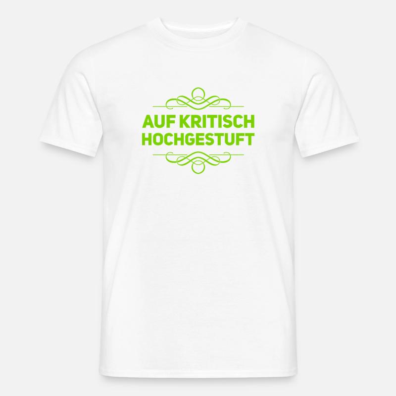auf kritisch hochgestuft - Männer T-Shirt - Weiß
