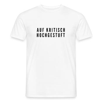 so sieht kritisch aus - Männer T-Shirt - Weiß - Vorne - AI Model Male 178 dark (178cm)
