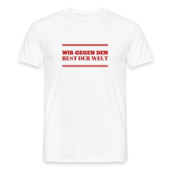 wir gegen den Rest der Welt - Männer T-Shirt - Weiß - Vorne - AI Model Male 178 dark (178cm)