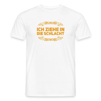 bereit für den Kampf - Männer T-Shirt - Weiß - Vorne - AI Model Male 178 dark (178cm)
