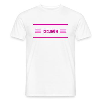 darauf kannst du dich verlassen - Männer T-Shirt - Weiß - Vorne - AI Model Male 178 dark (178cm)