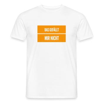 ich mag es nicht - Männer T-Shirt - Weiß - Vorne - AI Model Male 178 dark (178cm)