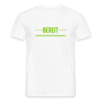 allzeit bereit - Männer T-Shirt - Weiß - Vorne - AI Model Male 178 dark (178cm)