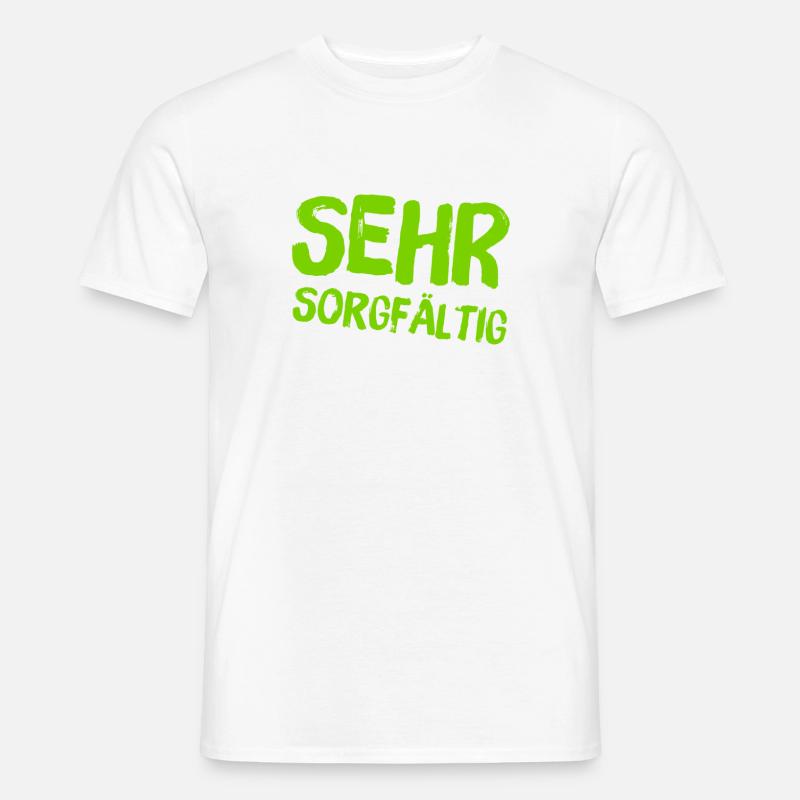 ich mag Sorgfalt - Männer T-Shirt - Weiß
