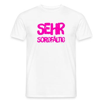 Sorgfalt ist mein Ding - Männer T-Shirt - Weiß - Vorne - AI Model Male 178 dark (178cm)