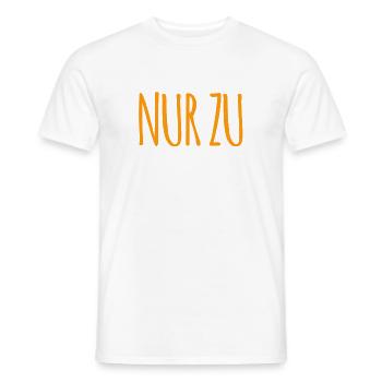 sei mutig - Männer T-Shirt - Weiß - Vorne - AI Model Male 178 dark (178cm)