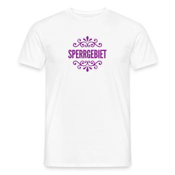 Sperrgebiet - Männer T-Shirt - Weiß - Vorne - AI Model Male 178 dark (178cm)