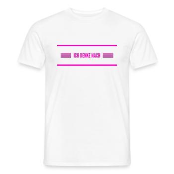 Denken ist genial - Männer T-Shirt - Weiß - Vorne - AI Model Male 178 dark (178cm)