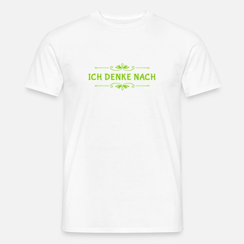 Ich liebe das denken - Männer T-Shirt - Weiß
