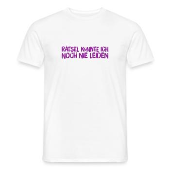 keinen Bock auf Rätsel - Männer T-Shirt - Weiß - Vorne - AI Model Male 178 dark (178cm)