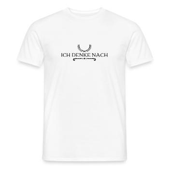 Denken geht immer - Männer T-Shirt - Weiß - Vorne - AI Model Male 178 dark (178cm)