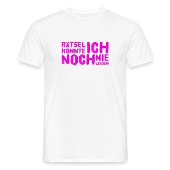bloß keine Rätsel - Männer T-Shirt - Weiß - Vorne - AI Model Male 178 dark (178cm)