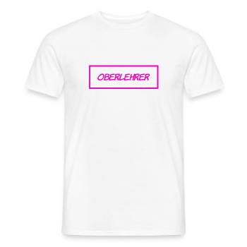 Oberlehrer - Männer T-Shirt - Weiß - Vorne - AI Model Male 178 dark (178cm)