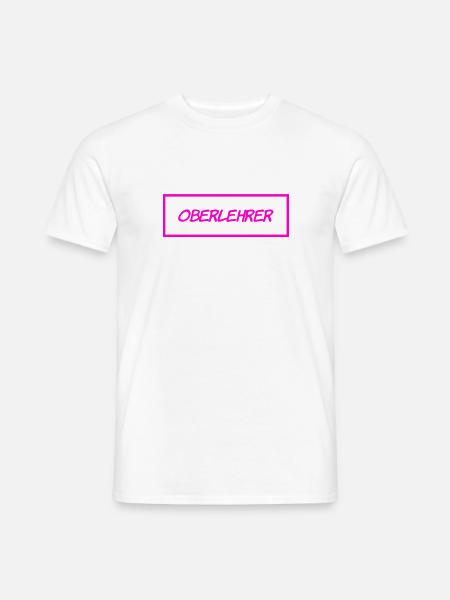 Oberlehrer - Männer T-Shirt - Weiß