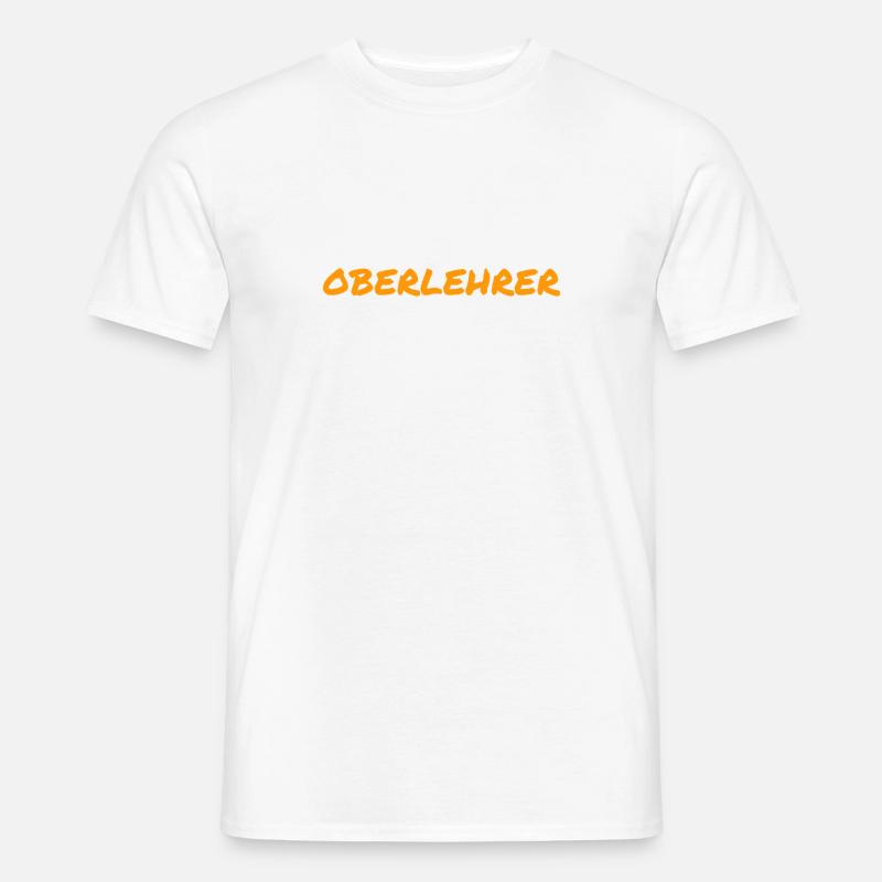 ich bin ein Oberlehrer - Männer T-Shirt - Weiß
