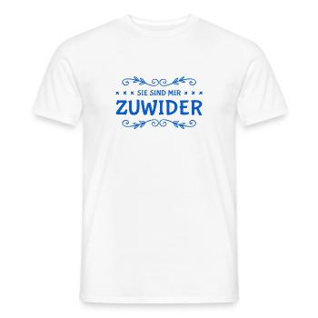 ich lehne sie ab - Männer T-Shirt - Weiß - Vorne - AI Model Male 178 dark (178cm)