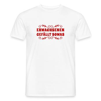 Erwachsenen gefällt sowas - Männer T-Shirt - Weiß - Vorne - AI Model Male 178 dark (178cm)
