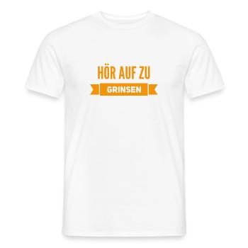 lass das lachen - Männer T-Shirt - Weiß - Vorne - AI Model Male 178 dark (178cm)