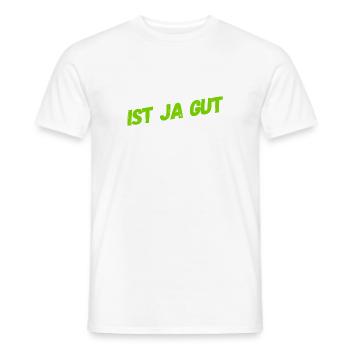 bleib locker - Männer T-Shirt - Weiß - Vorne - AI Model Male 178 dark (178cm)