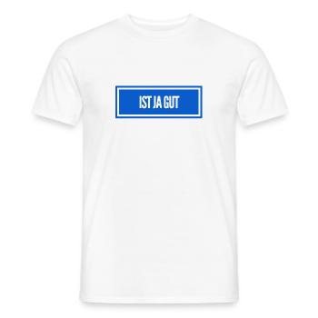 bleib entspannt - Männer T-Shirt - Weiß - Vorne - AI Model Male 178 dark (178cm)