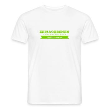 das ist was für Erwachsene - Männer T-Shirt - Weiß - Vorne - AI Model Male 178 dark (178cm)