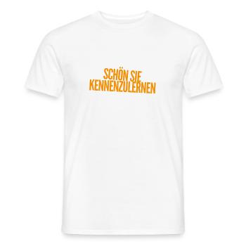 schön sie zu treffen - Männer T-Shirt - Weiß - Vorne - AI Model Male 178 dark (178cm)