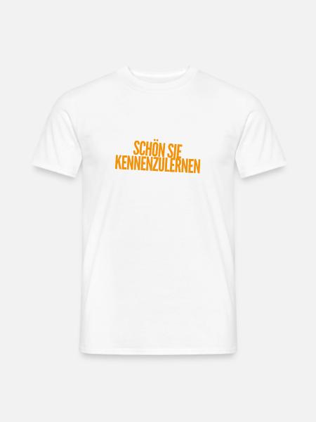 schön sie zu treffen - Männer T-Shirt - Weiß