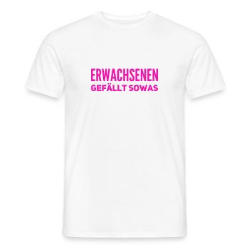 endlich was für Erwachsene - Männer T-Shirt - Weiß - Vorne - AI Model Male 178 dark (178cm)