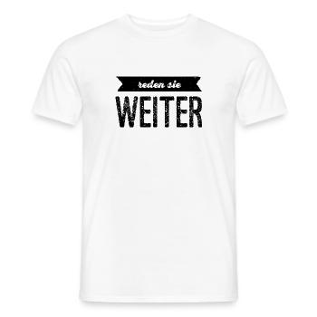 hören sie nicht auf - Männer T-Shirt - Weiß - Vorne - AI Model Male 178 dark (178cm)