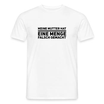 Erziehungsfehler - Männer T-Shirt - Weiß - Vorne - AI Model Male 178 dark (178cm)