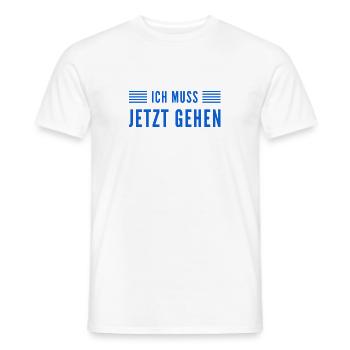 Zeit zu gehen - Männer T-Shirt - Weiß - Vorne - AI Model Male 178 dark (178cm)