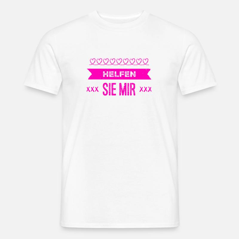 ich kann Unterstützung gebrauchen - Männer T-Shirt - Weiß