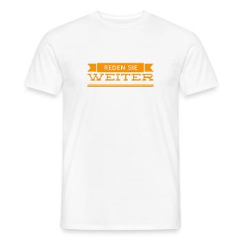 was sie sagen ist spannend - Männer T-Shirt - Weiß - Vorne - AI Model Male 178 dark (178cm)