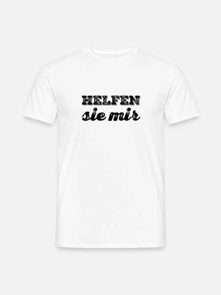 wo bleibt die Hilfe? - Männer T-Shirt - Weiß