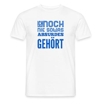 so ein Quatsch - Männer T-Shirt - Weiß - Vorne - AI Model Male 178 dark (178cm)